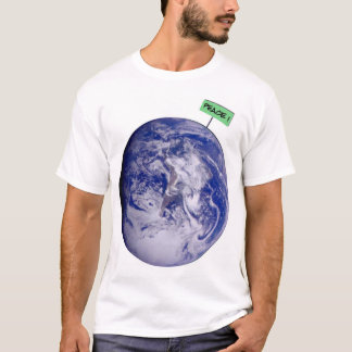 T-shirt paz na terra