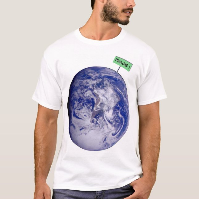 T-shirt paz na terra (Frente)