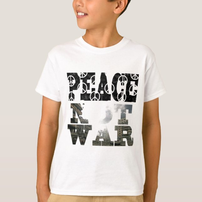 T-shirt paz-não-guerra (Frente)