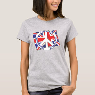 T-shirt Paz no Reino Unido