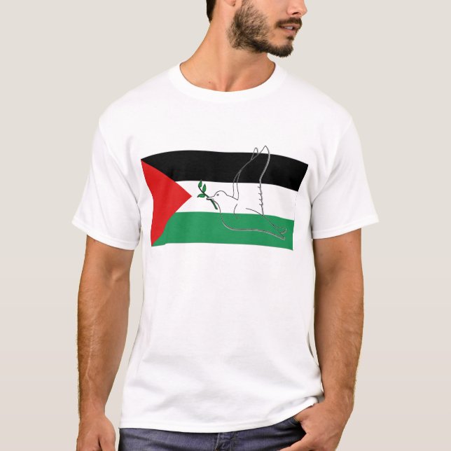 T-SHIRT PAZ NO TSHIRT DE PALESTINA - (Frente)