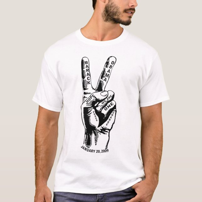 T-shirt Paz Obama (Frente)