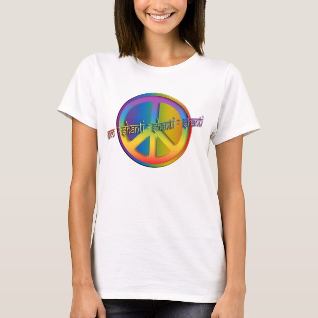 T-shirt Paz OM Shanti (Frente)