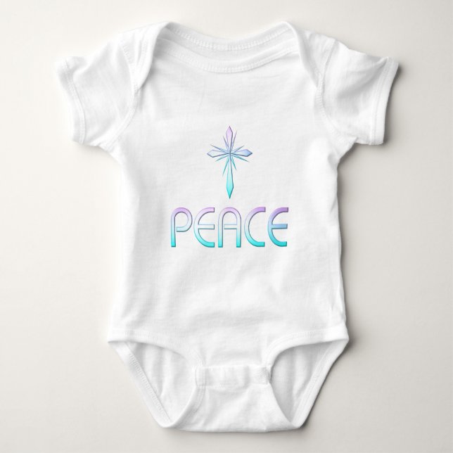 T-shirt Peace Cross Christian (Frente)