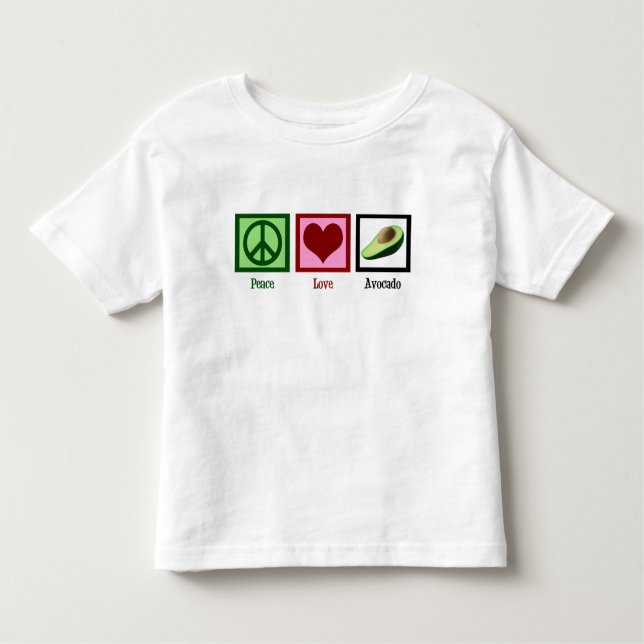 T-shirt Peace Love Avocados (Frente)