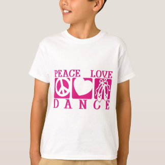 T-shirt Peace Love Dance