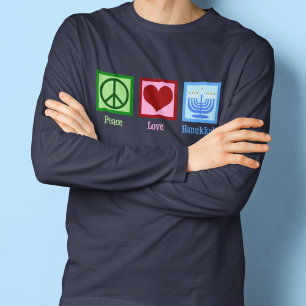 T-shirt Peace Love Hanukkah