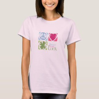 T-Shirt Peace, Love & Irish Luck (v.02)