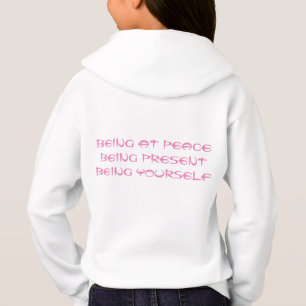 T-shirt Peace Rosa Hoodie