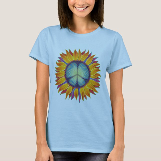 T-shirt peaceflower (Frente)