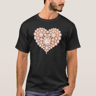 T-shirt Peach Heart Gems