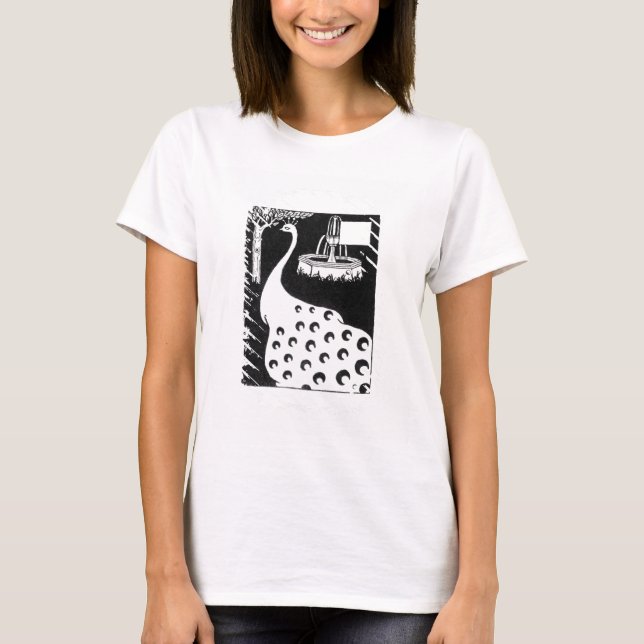 T-shirt Peacock motif, de "Le Morte d'Arthur" (lito) (Frente)