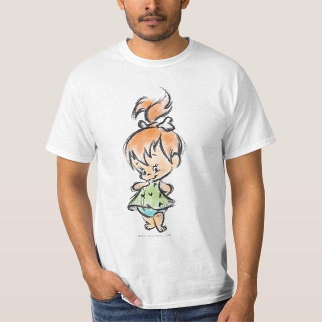 T-shirt PEBBLES™ - desenho desenhado à mão (Frente)