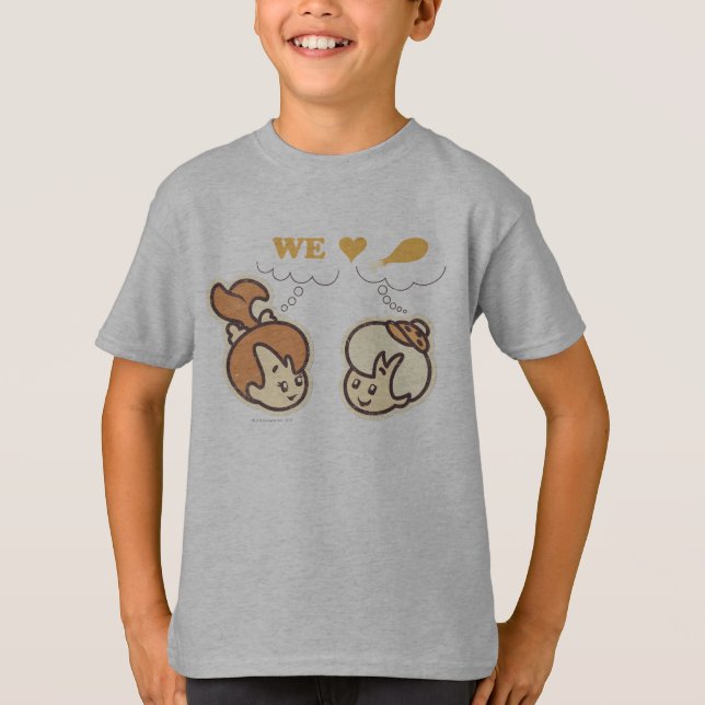 T-shirt PEBBLES™ e Comida de amor BAMM-BAMM™ (Frente)