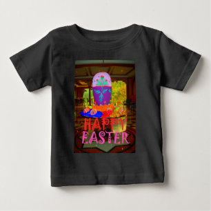 T-shirt Peça de ovos de felz pascoa