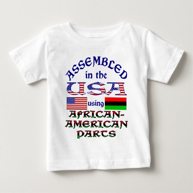 T-shirt Peças Afro-Americanas (Frente)
