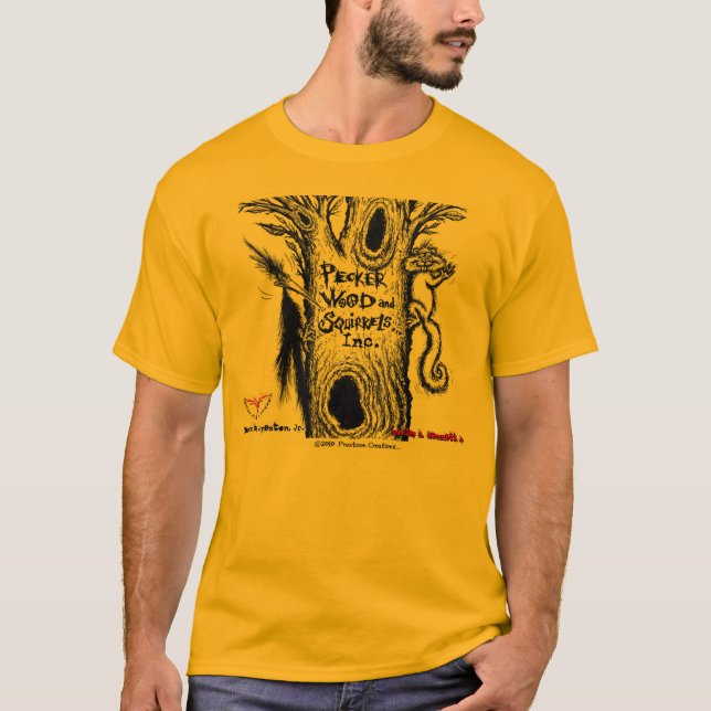 T-shirt Pecker Madeira & Esquilos, Inc. (Frente)