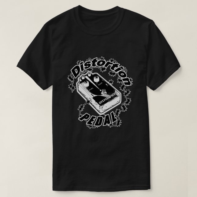 T-shirt Pedal de Distorção - Choque elétrico (Frente do Design)