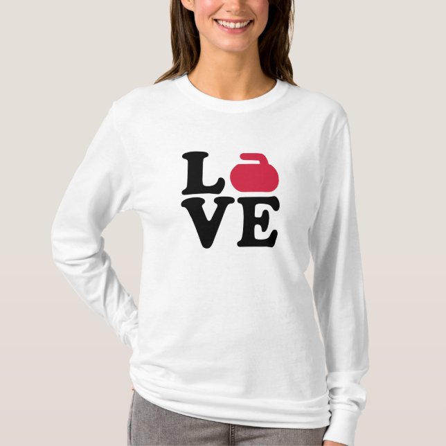 T-shirt Pedra de ondulação do amor (Frente)