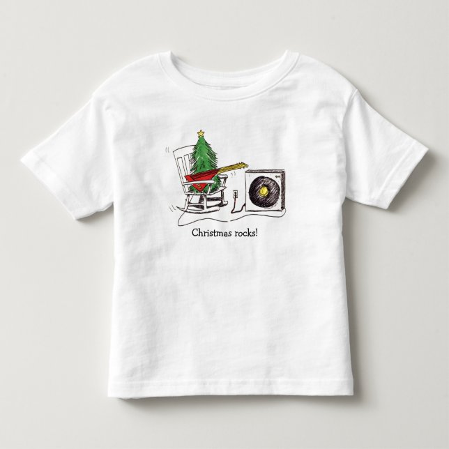 T-shirt Pedras de Natal! Toddler T (Frente)