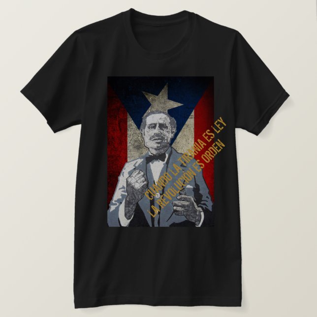 T-shirt Pedro Albizu Campos (Frente do Design)