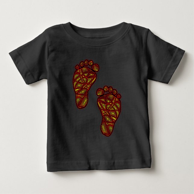 T-shirt Pegadas de Bebê (Frente)