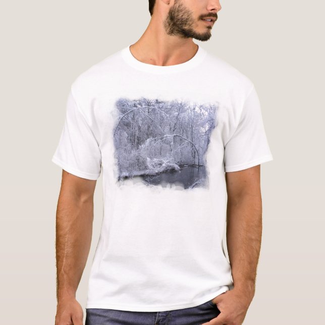 T-shirt ~ pegajoso T da neve 27 (Frente)