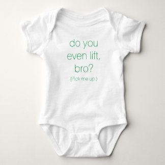 T-shirt "Pegare-me." Ligação em ponte de bebê