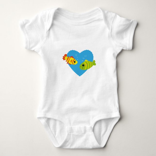 T-shirt Peixe apaixonado (Frente)