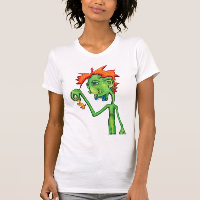 T-shirt Peixe dourado elétrico (Frente)