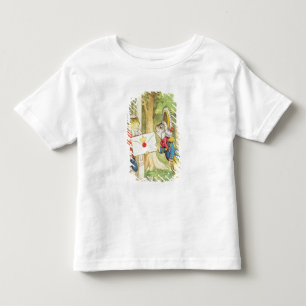 T-shirt Peixe-Footman que entrega um convite á