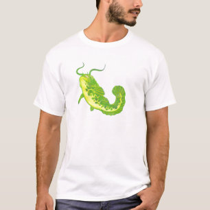 T-shirt Peixe-gato sortudo