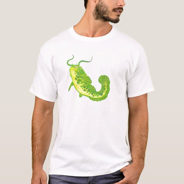 T-shirt Peixe-gato sortudo (Frente)