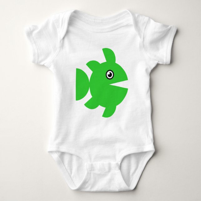 T-shirt Peixe - Verde (Frente)
