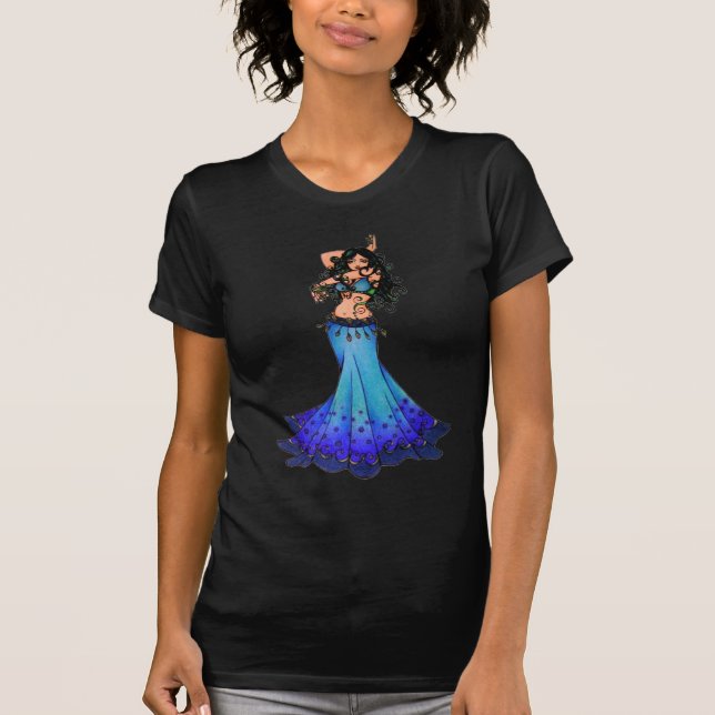 T-shirt Peixes Belly Dancer Art (Frente)