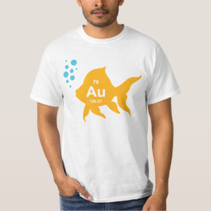 T-shirt Peixes Dourados elementares da mesa periódica