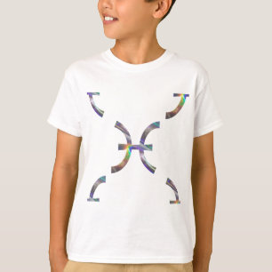 T-shirt peixes hologramas