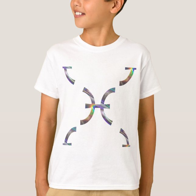 T-shirt peixes hologramas (Frente)