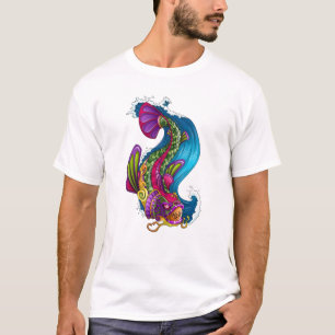 T-shirt Peixes japoneses orientais legal da carpa de Koi