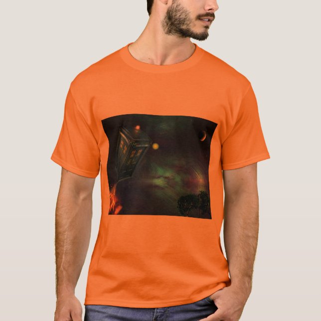 T-shirt pelo design rápido do Fox de Brown (Frente)
