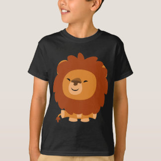 T-shirt peluches bonito das crianças do leão dos