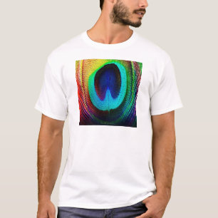 T-shirt Pena de Peacock Vibrante