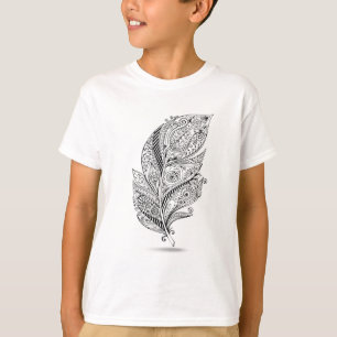 T-shirt Pena tribal inspirada
