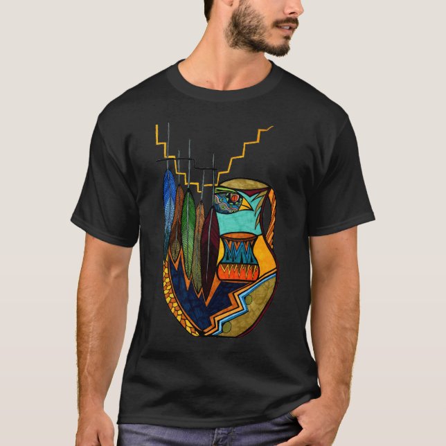 T-shirt Penas & espírito do pote (Frente)