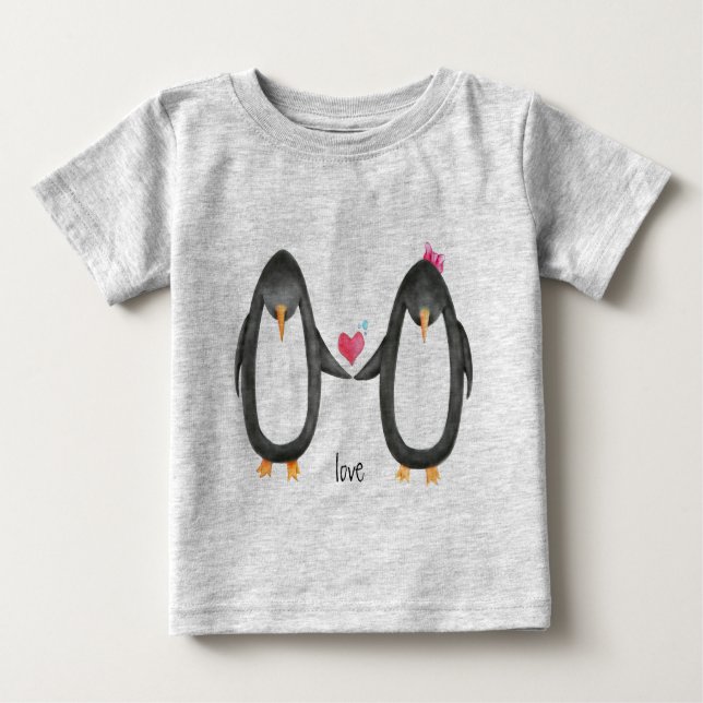 T-shirt Pengin Luv (Frente)