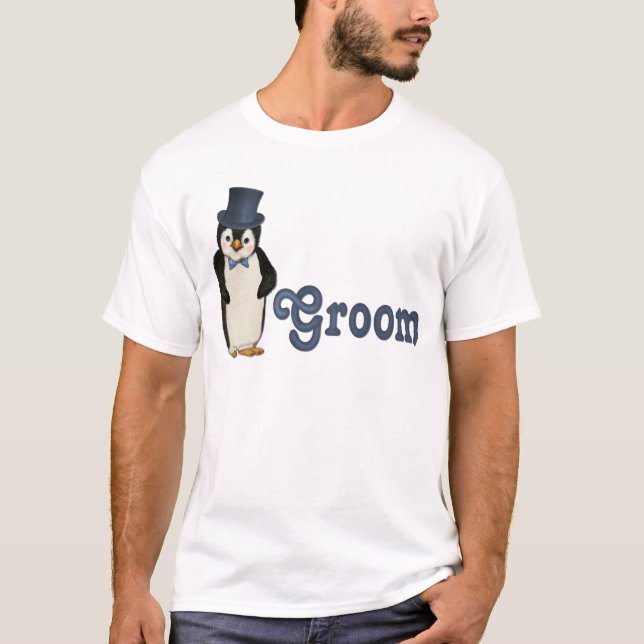 T-shirt Penguin Wedding (Frente)