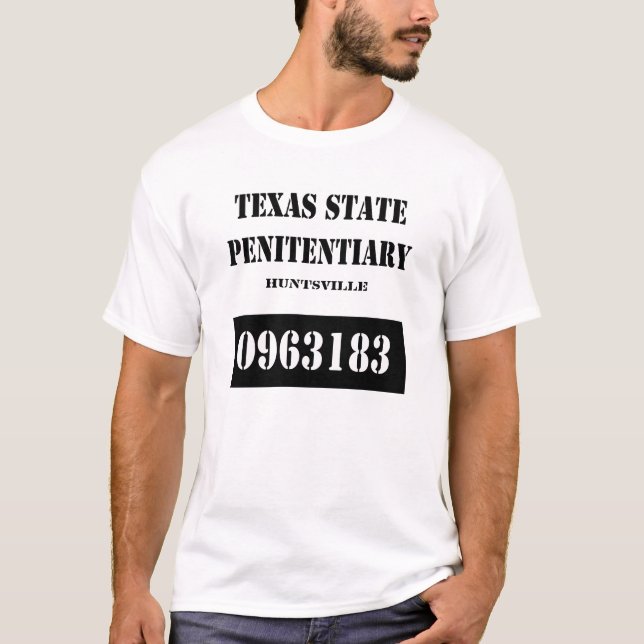 T-SHIRT PENITENCIÁRIA DO ESTADO DE TEXAS (Frente)