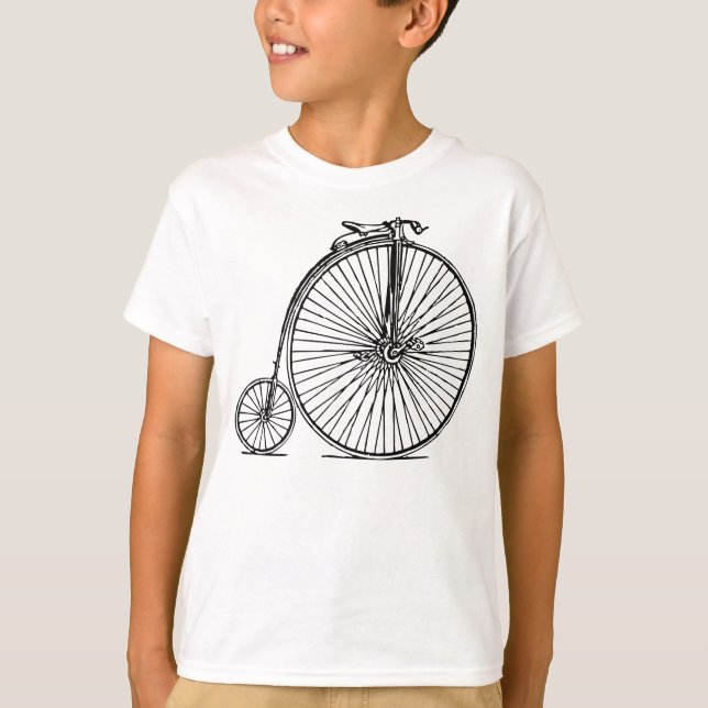 T-shirt Penny Farthing - Preto (Frente)