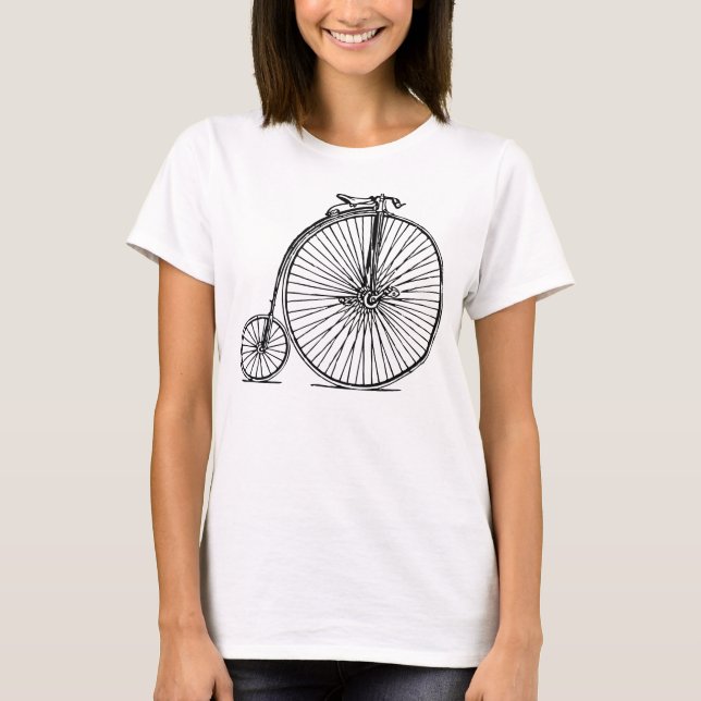 T-shirt Penny Farthing - Preto (Frente)