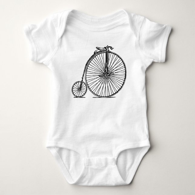 T-shirt Penny Farthing - Preto (Frente)